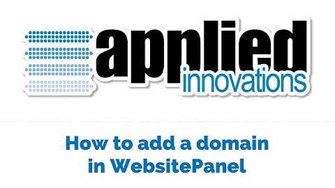 How to add a domain in WebsitePanel