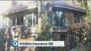 This house in the foothills of placer county is located a high fire
danger zone. but sarah and tom fugate say their property carries
low-fire risk.