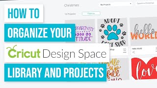 📚 how to organize your library in cricut design space