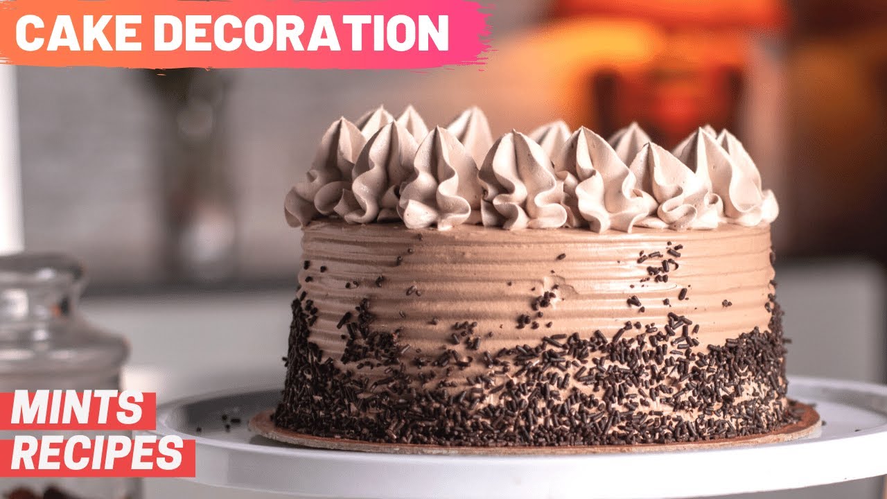 Chocolate Cake Decoration | Eggless Cake Decorating For Beginners | MintsRecipes