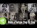Wet Plate Collodion - How to make a tintype step by step.