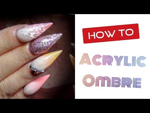how-to-|-summer-ombre-acrylic-nails-|-glitterama