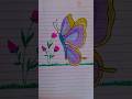 Butterfly drawing💙💜💛🌺#Shorts