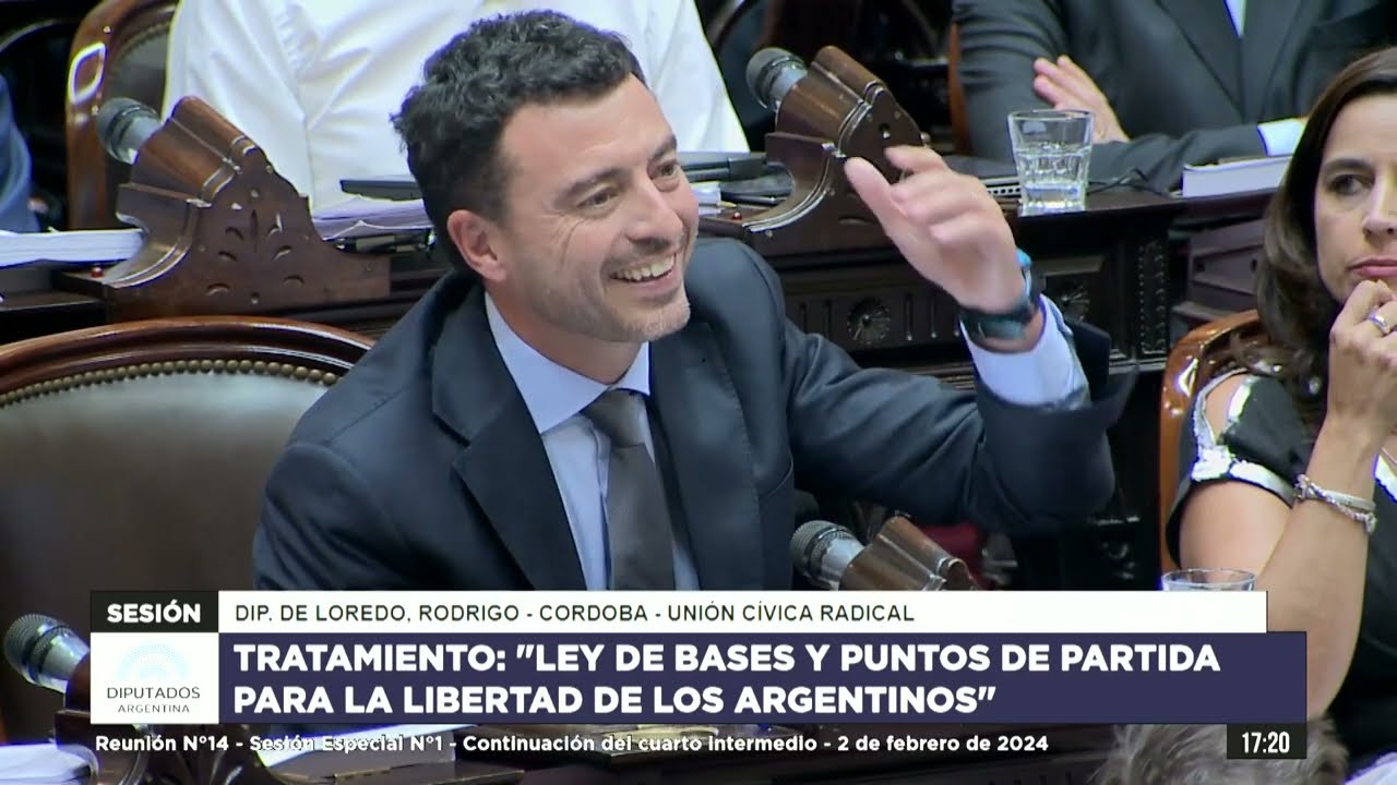 Diputado De Loredo, Rodrigo - UCR - Continuación de Sesión - 02-02-2024