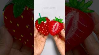 딸기 말랑이 만들기🍓Strawberry Squishy Diy With Nano Tape! #실리콘 테이프