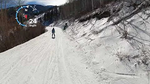 Beaver Creek - From Bachelor Gulch Lift to Strawberry Lift via Intertwine & Lower Stacker