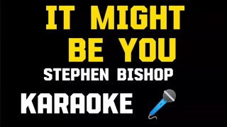 Miniatura de "It might be you Stephen Bishop KARAOKE 🎤"