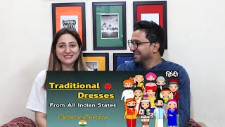 Pak Reacts to Traditional Dresses From All Indian States |Traditional Costumes of All Indian States