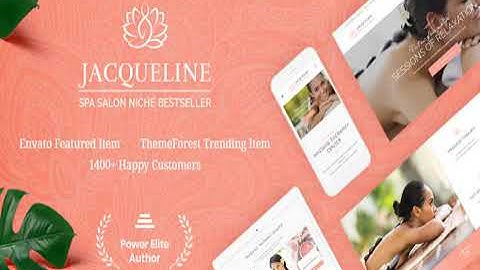 Jacqueline | Spa & Massage Salon Beauty WordPress Theme + Elementor Full Activated Working