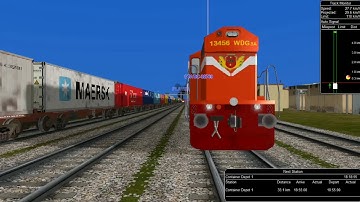 Palanpur To Kalol Container Depot Freight Service Part 1 Where SBI WDG 4 12399 On Charge.