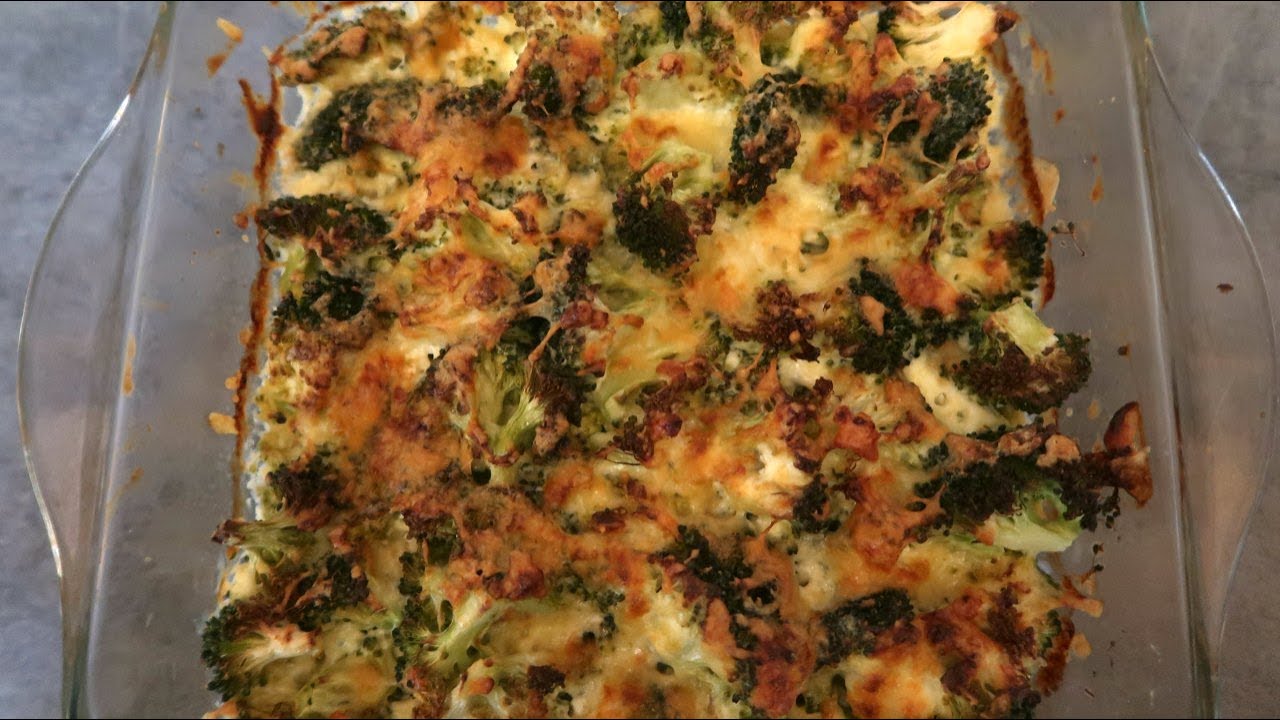 4 Ingredient Keto Broccoli Cheese Casserole Recipe - YouTube