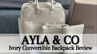 Ayla & Co Ivory Bag Review & Try on | with Removable Inserts
