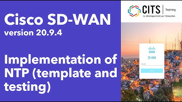 Cisco SD-WAN Version 20.9.4 - Network Time Protocol - NTP (French)