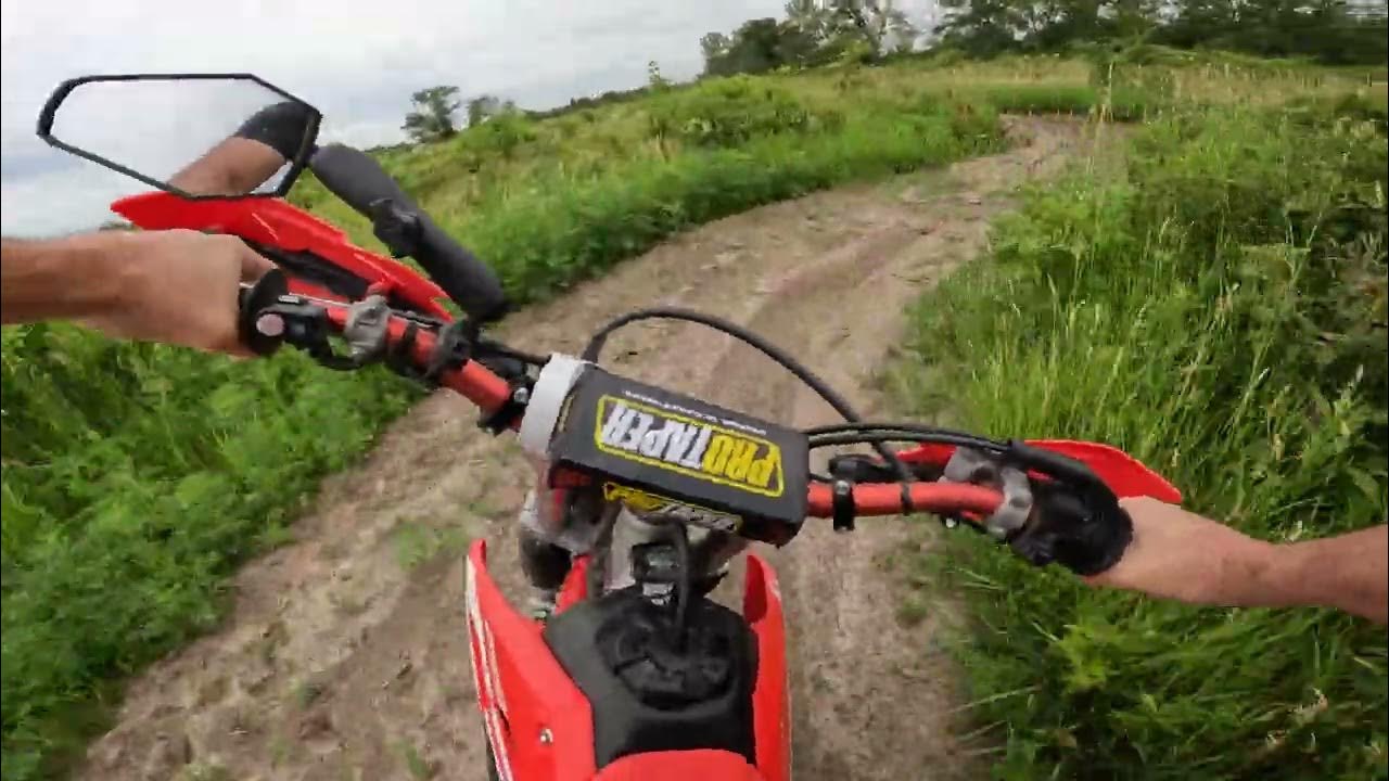 2021 Honda CRF250F trail ride with full exhaust and tuner YouTube