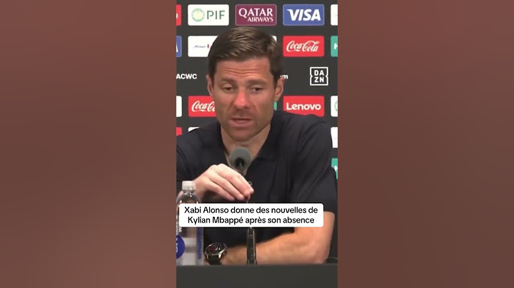 Xabi Alonso donne des nouvelles de Kylian Mbappé après son absence #xabialonso #mbappe  #realmadrid