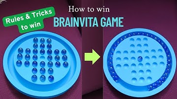 How to play Brainvita Game | Easy Trick to solve Marble Solitaire | Rules and Tricks