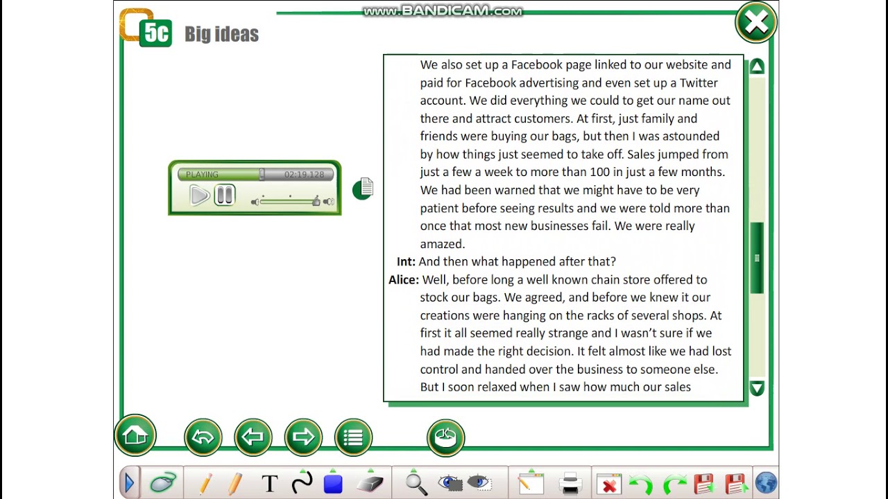 Action 11 Module 5 Ex.6 Listening (p 69)