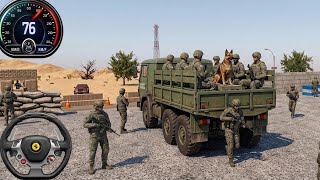 US Army Cargo Simulator Game: Pick Drop Soldiers new multi-level missions - android gameplay screenshot 2