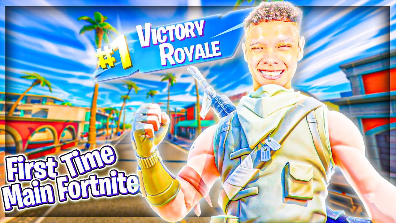 FIRST TIME MAIN FORTNITE! (Malaysia)