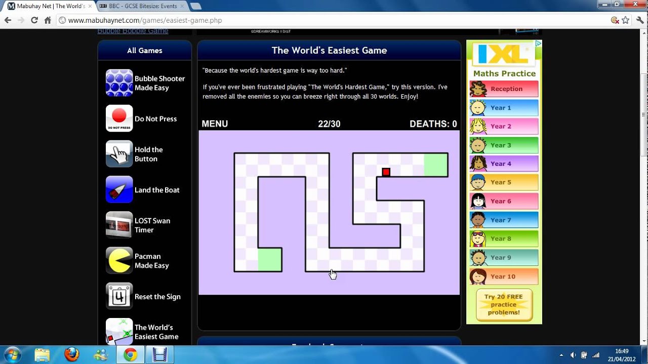 The Worlds Easiest Game YouTube the-worlds-easiest-game-youtube