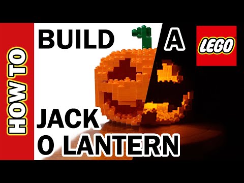 to Make a LEGO Jack o Lantern with FREE instructions Speed Build - YouTube