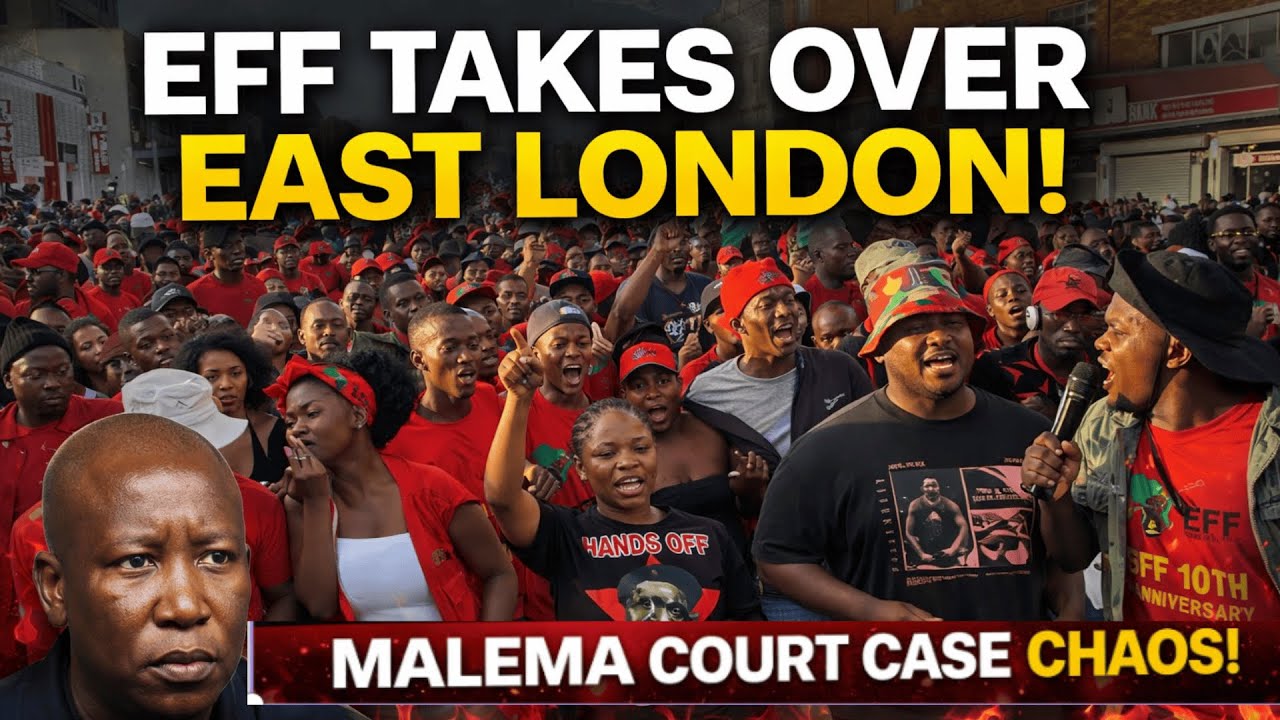Malema in Court, EFF Takes Over East London  The Red Sea Arrives