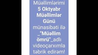5 Oktyabr Müəllimlər Günü📚🖊️