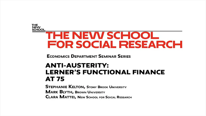 NSSR Economics Seminar Series: Anti-austerity: Ler...