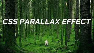 Responsive CSS Parallax Effect | Parallax Scrolling Effect with CSS and HTML | NO JavaScript