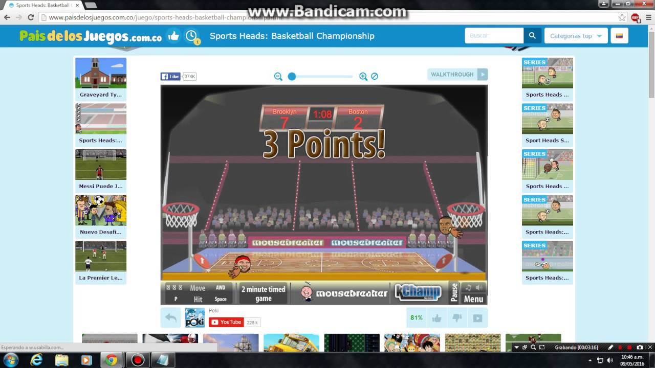 GAMEPLAY SPORTS HEAD BASKETBALL!!! YouTube