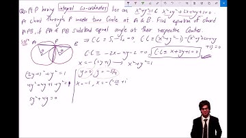 #Circle-Part-45-IITJEE Mathematics- Angle between two Circles