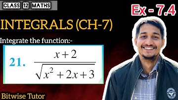 Ex 7.4 class 12 maths q21 | Ex 7.4 q21 class 12 | Question 21 exercise 7.4 Class 12