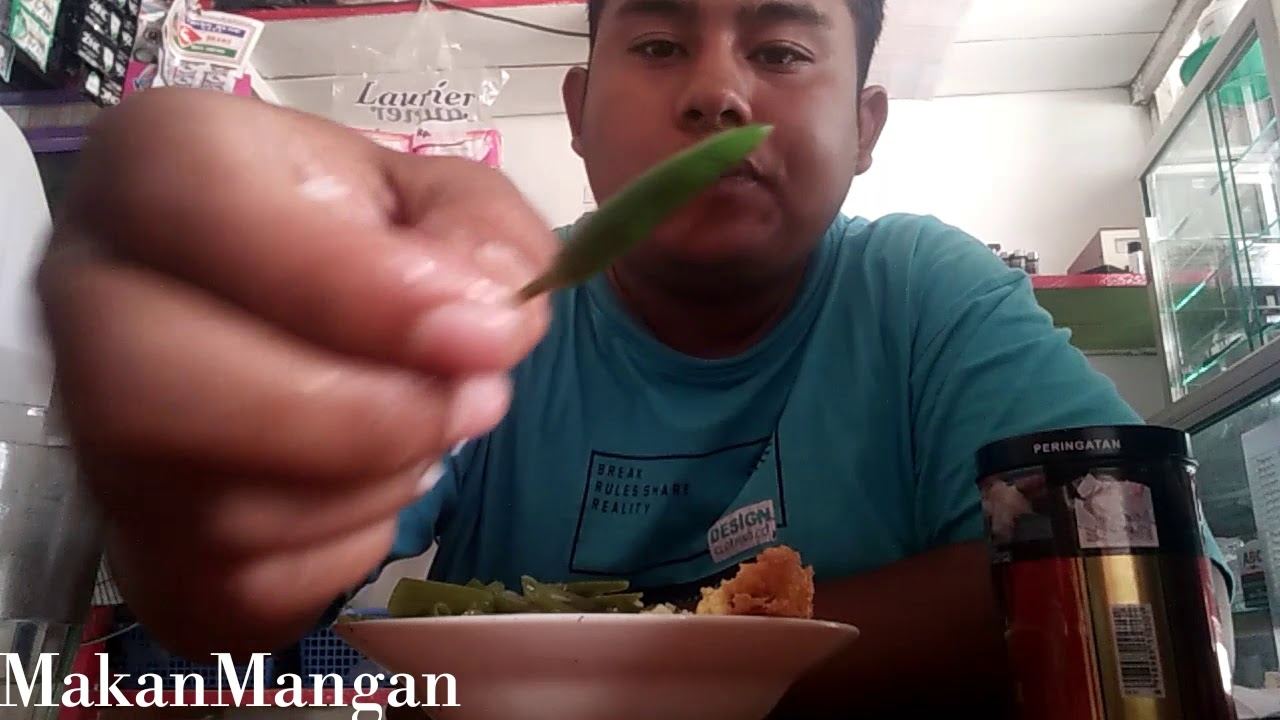 Makan telur dadar lagi sama tumis bunga bawang#sampai ...
