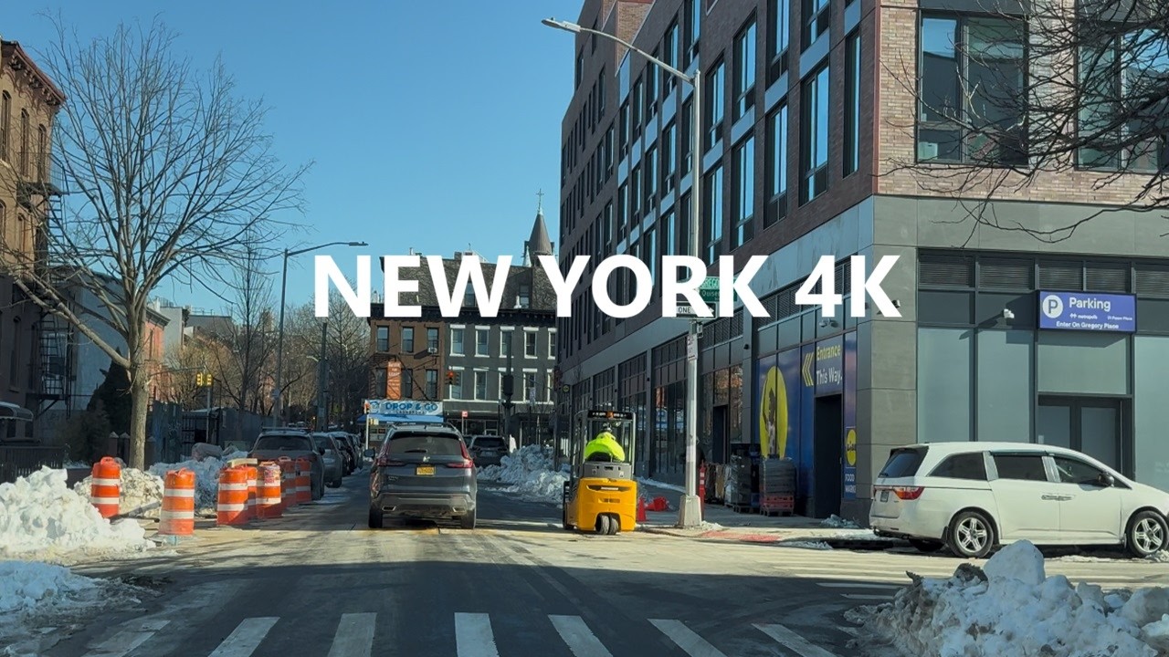 4K New York -- Driving tour of Brooklyn ( Street #51 )