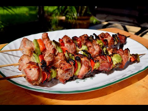 Grilled Pork Shish Kabobs (Shashlik) 