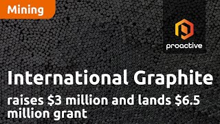 International Graphite raises $3 million and lands $6.5 million grant for new WA plant