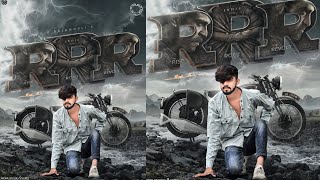 RRR Photo Editing || Full Hindi Tutorial || NTR Ramcharan RRR Editing || DM editor screenshot 5