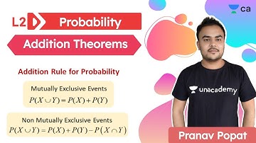 Probability L2 | Addition Theorems | Unacademy CA Foundation | Pranav Popat