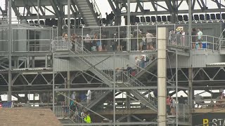 IMS delaying the start of the Indy 500 due to weather; fans asked to leave Snake Pit & grandstands