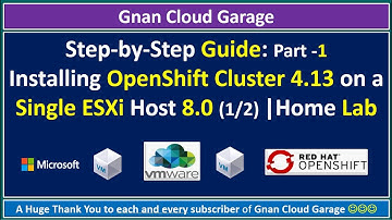 OpenShift Cluster 4.13 Installation on a Single ESXi Host 8.0 | Step-by-Step Tutorial (1/2)