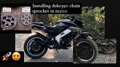 HOW TO INSTALL DUKE 390 CHAIN SPOCKET IN NS200 || #modification #subscribe #ns200 #duke390
