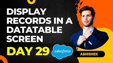 Display Records in Salesforce Datatable - Easy Tutorial