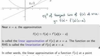 MATH 144 - 7.3 - Linear approximations