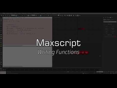 Maxscript : Functions - 1