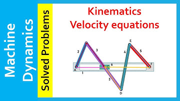 Machine Dynamics, Solved Problems, Kinematics, Write velocity problem as a matrix equation