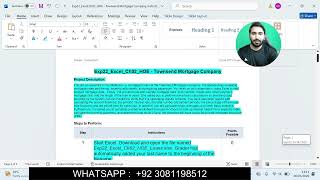Exp22_Excel_Ch02_HOE - Townsend Mortgage Company | Excel Chapter 2 Townsend Mortgage Company
