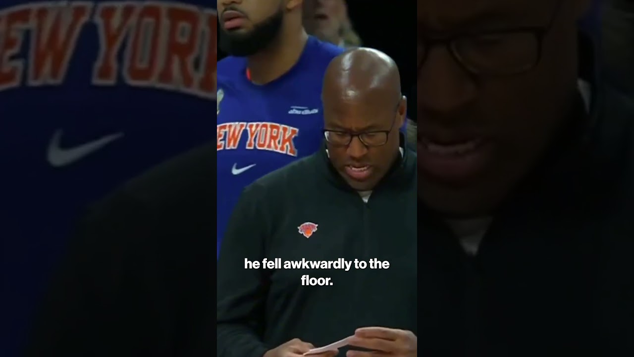 One game in and Knicks fans already have an injury to keep an eye on 😬 