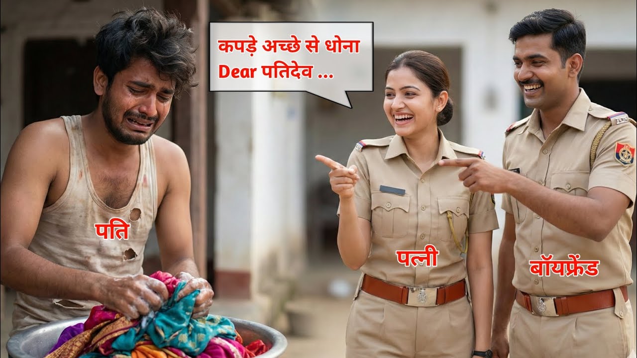 बर्तन मांजने वाले पति ने लिया घमंडी SI पत्नी से बदला | Heart Wrenching Revenge Story