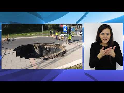 Enorme socavón junto al antiguo puente del Quemadero