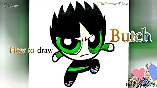 @EZDRAW | How to draw Butch from The Rowdyruff Boys | Drawing for beginners step by step |